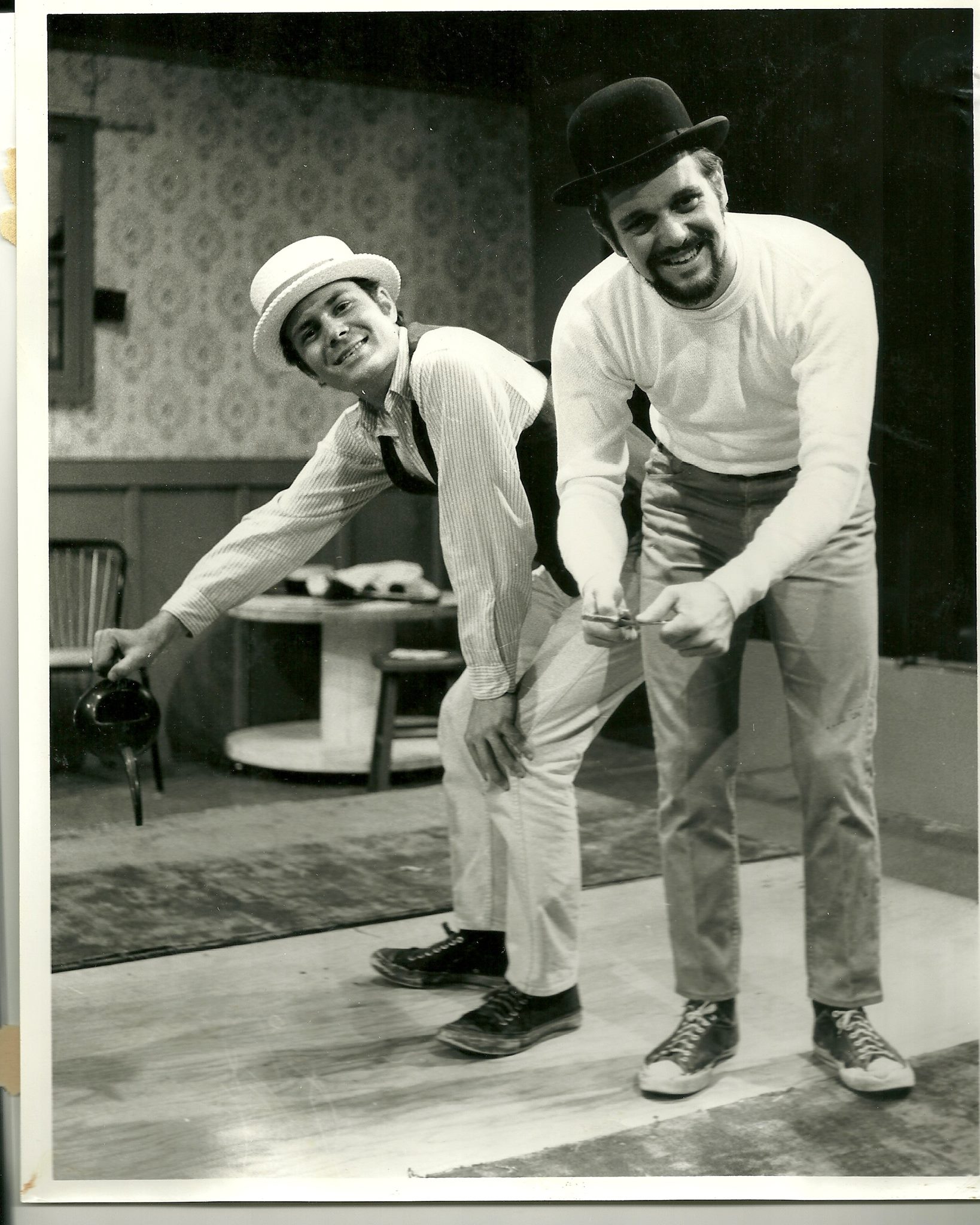 David Vining and Harold Dixon as the Fathers in a 1970 production of "The Fantasticks."