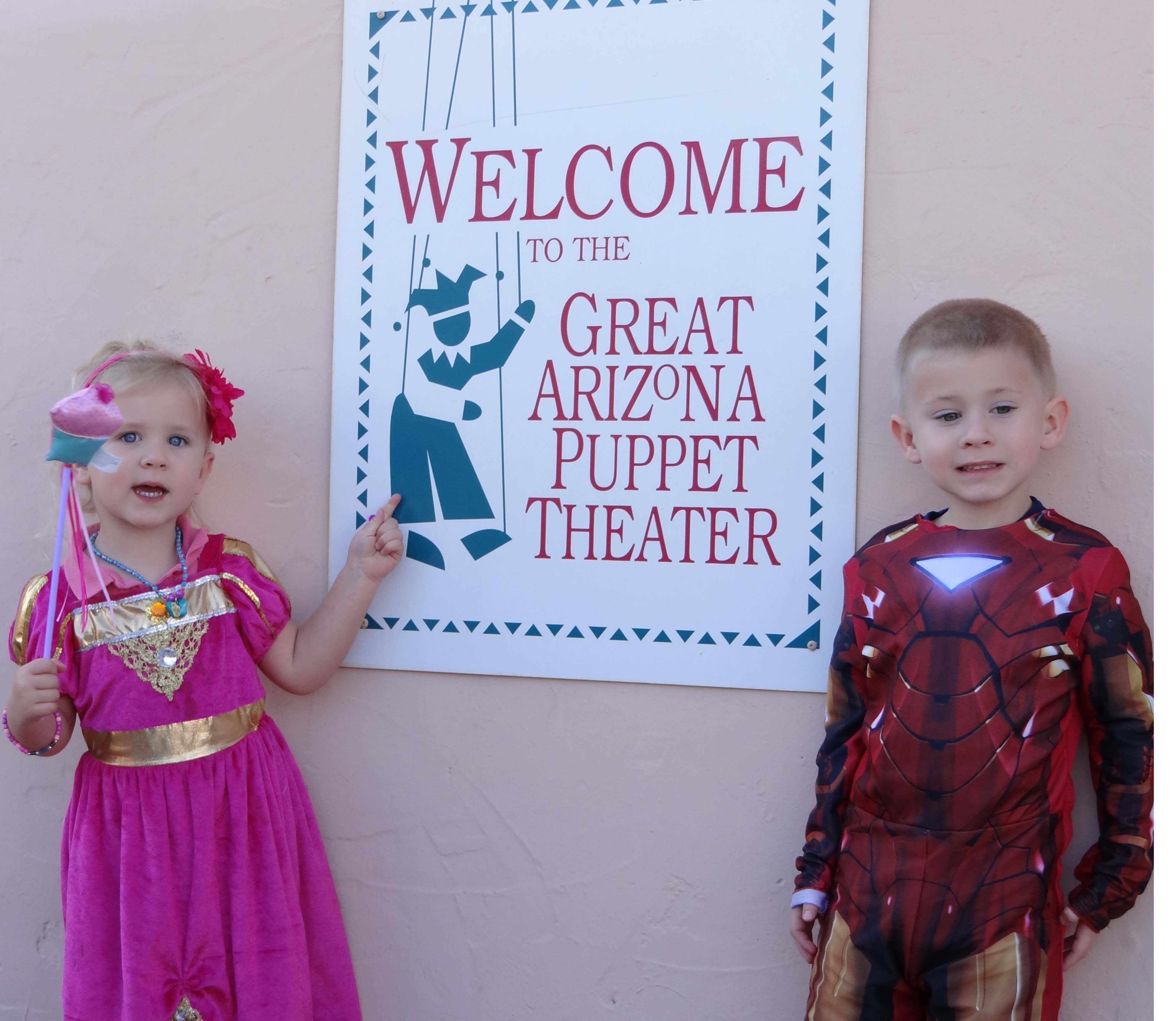Sarah and Jeremiah Roland visit the Great Arizona Puppet Theater. 