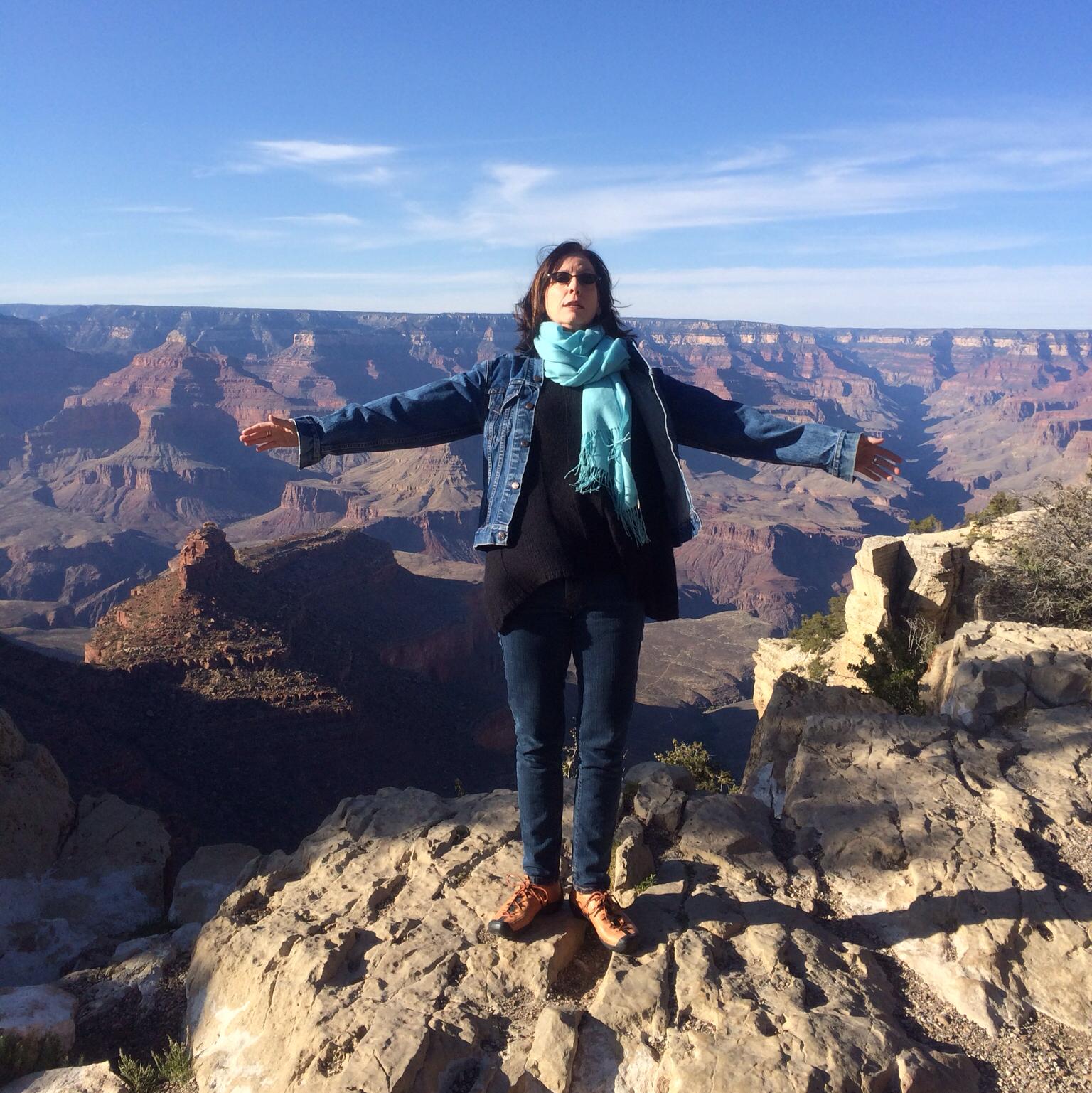 Katie McFadzen on vacation at Grand Canyon National Park. 