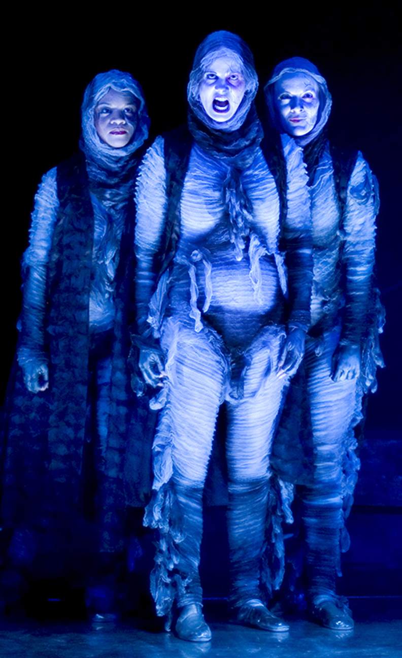 The unholy three in Arizona Theatre Company's "Macbeth" - one of the finest photographs taken of ATC's work by master photographer Tim Fuller. (Photo copyrighted by Tim Fuller) 