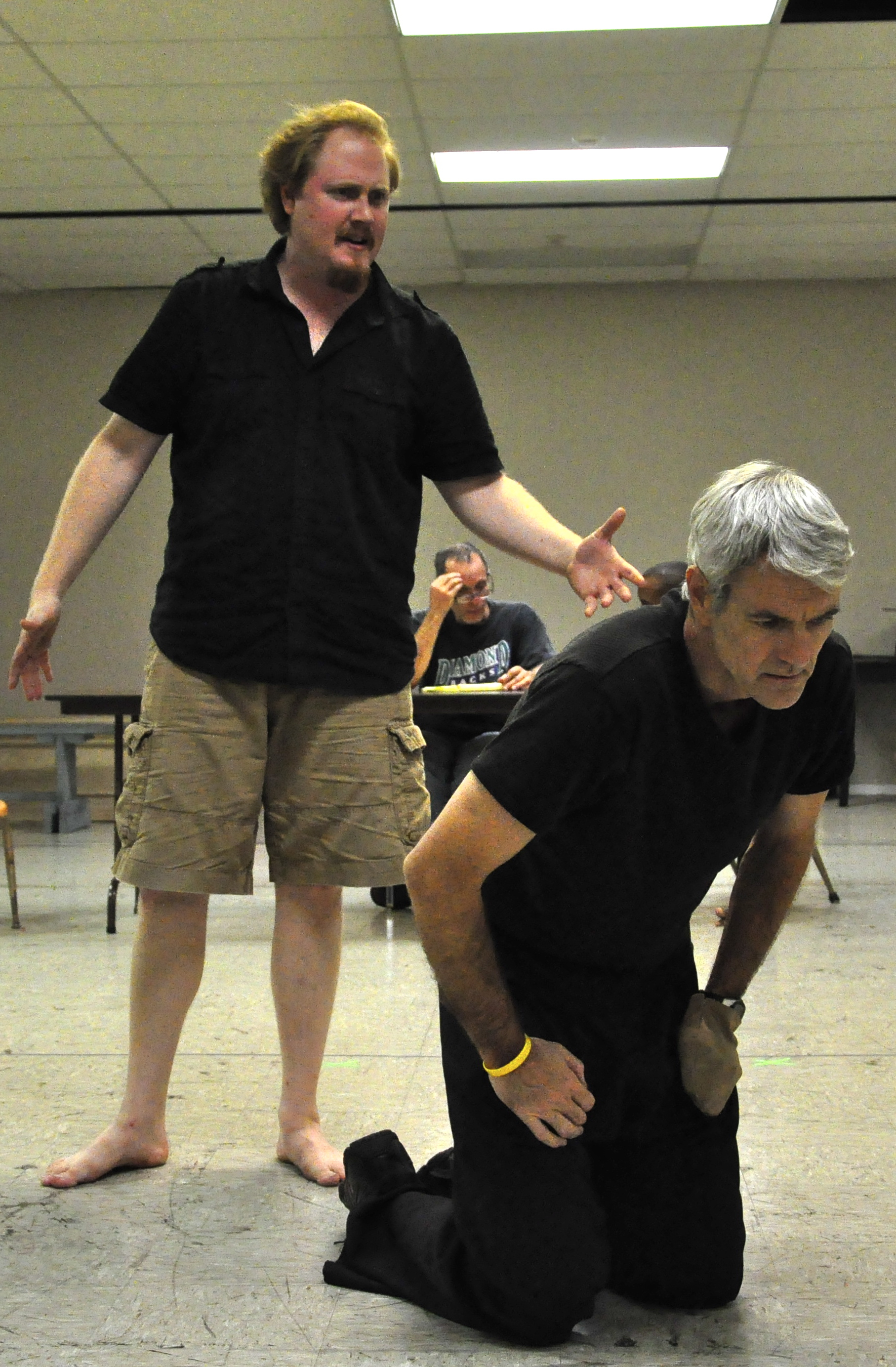 Randy Messersmith recreates his role of Titus Andronicus in the 2011 production at Southwest Shakespeare Company, a troupe he co-founded with friend Kevin Dressler. (Also pictured, Jesse James Kamps.)
