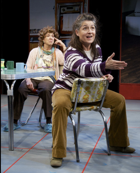 Maria, with Cathy Dresbach in "Good People" at Actors Theatre. (Photo by John Groseclose) 