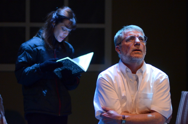 Lesley Ariel Tutnick and Tony Hodges in "Proof." (Photo by Mark Gluckman)