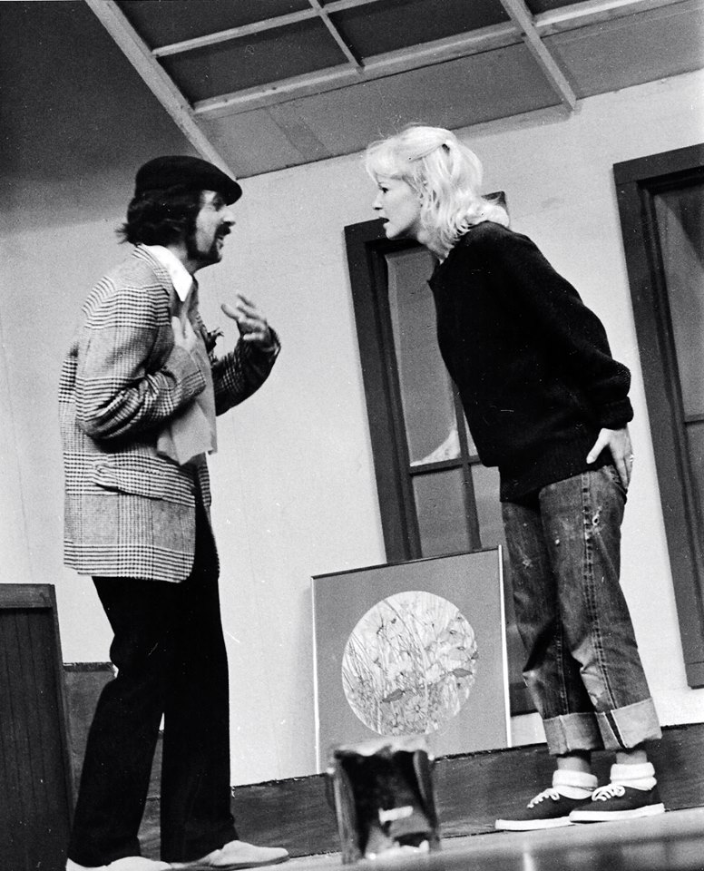 Barbara McBain and an unidentified actor in a scene from Phoenix Little Theatre's "Barefoot in the Park," sometime in the 1970s. (Photo credit unknown)