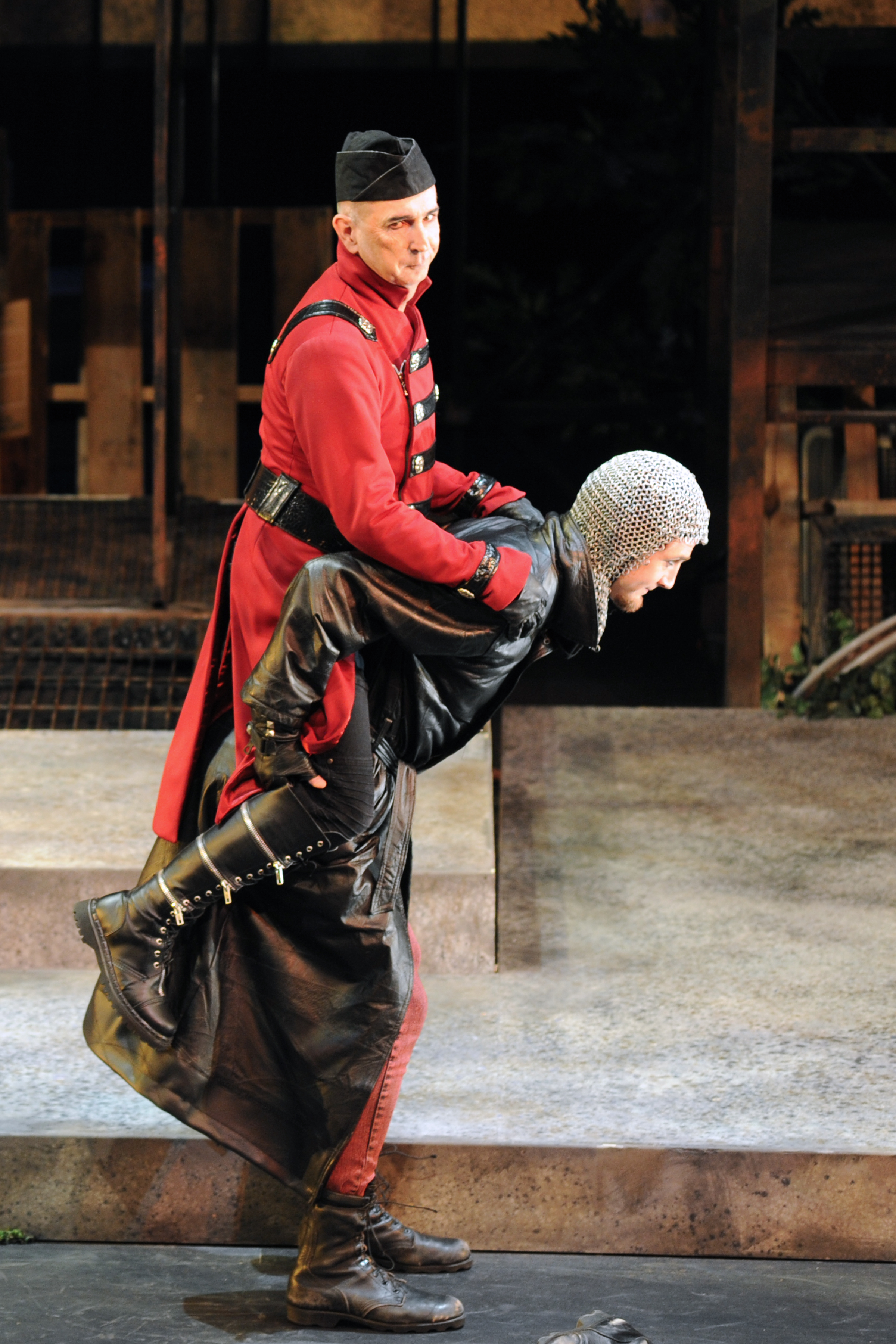 Jon Gentry has some fun in Childsplay's 2014 production of "Robin Hood." (Photo by Tim Trumble)