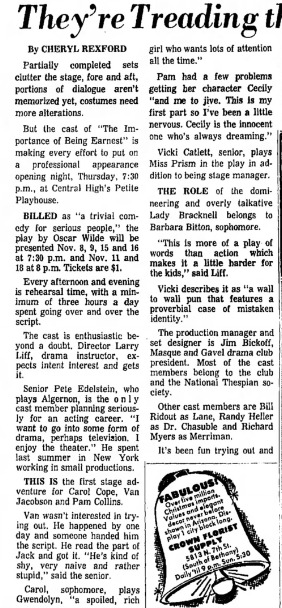 Clipping from the Arizona Republic, Nov. 5, 1967 