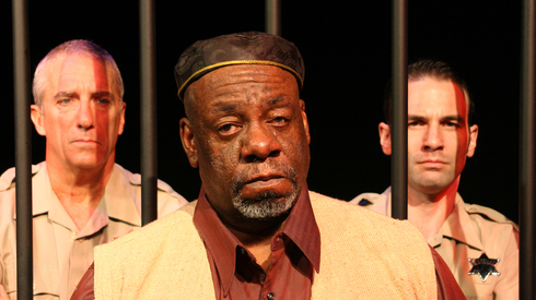 Rod Ambrose (center), shown here with Walt Pedno and Todd Isaac in iTheatre Collaborative's "The Exonerated," was another powerful stage actor who helped put BTT on the map.
