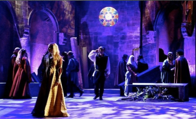 Michael J. Eddy's lighting for "Romeo & Juliet," 2012, Southwest Shakespeare Company. (Photography by Eric Sallee) 