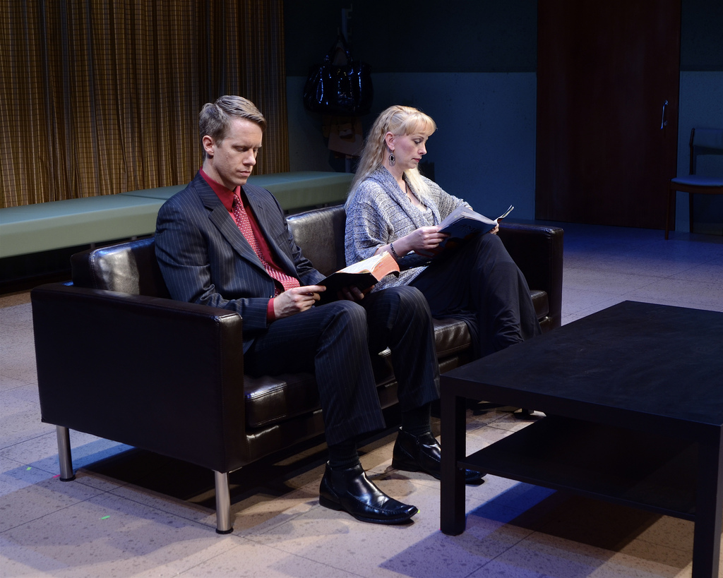 David Dickinson and Andi Watson in the Actors Theatre production of "Next Fall." (Photo by John Groseclose)