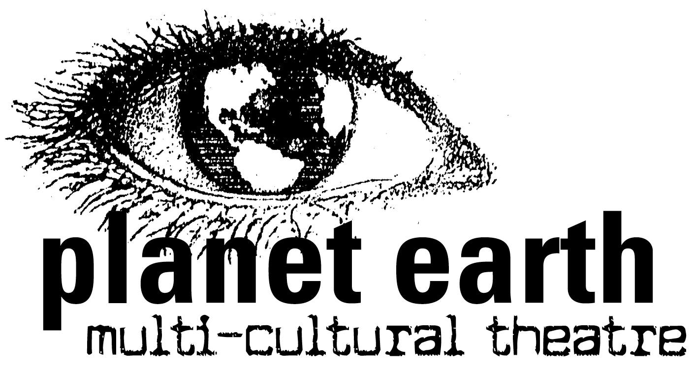 Planet Earth's logo was designed by Mollie Kellogg, collaging elements printed from her dot matrix printer and running it though the fax machine to create a half tone texture. 