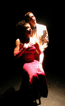 Natalie Charle Ellis and Nick Cartell in "My Way" at Phoenix Theatre. (Photo by Laura Durant) 