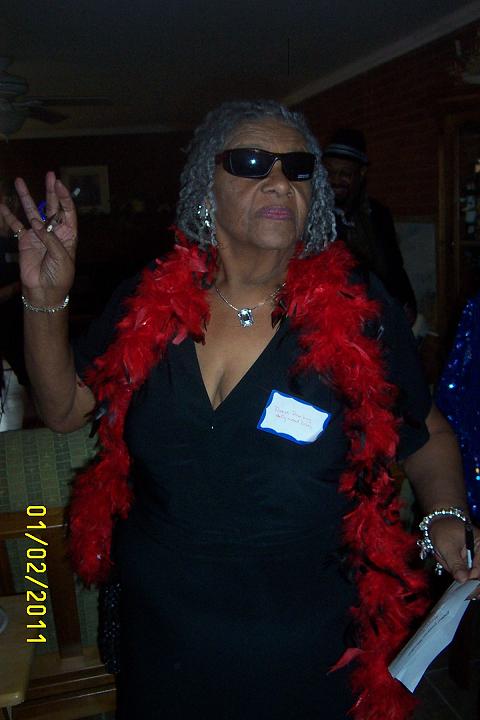 Joyce Gittoes at her 75th birthday party. (Photo by Gerry Hitt)