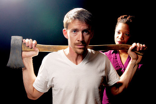 Tyler Eglen and Yolanda London in Stray Cat Theatre's 2012 production of "Wolves." (Photo Credit Unknown)