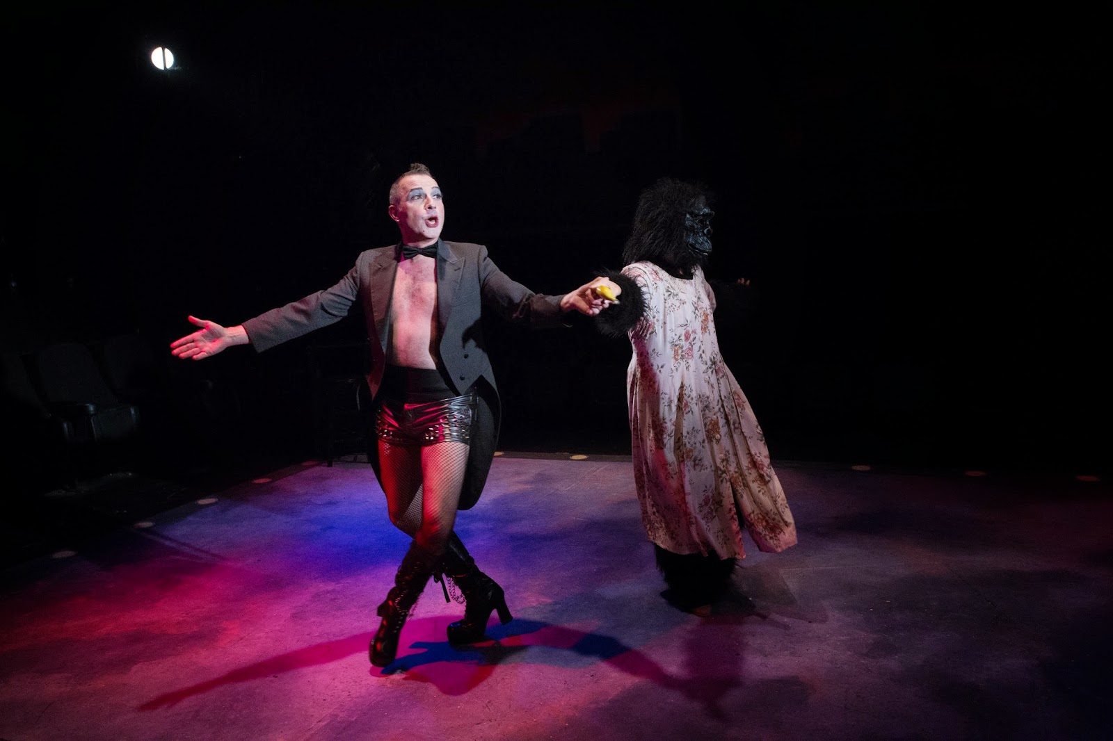 Terry Gadaire. Marna McLendon. Cabaret. 2014. Desert Stages Theatre. Photo by Heather Butcher.