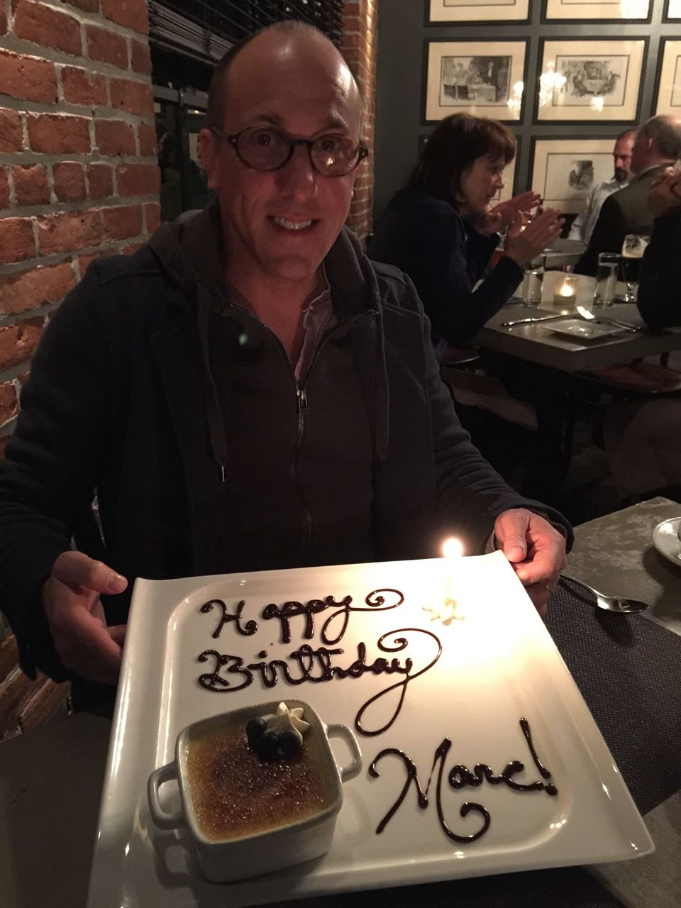 Marc Robin on the occasion of his birthday in 2014. 