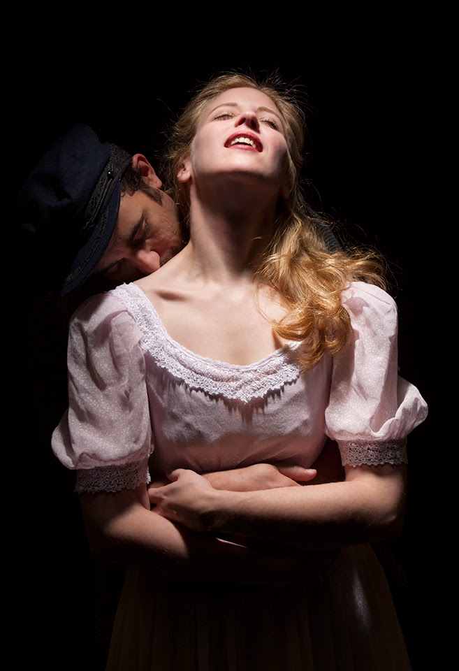Joseph Cannon and Sarah Wolter in "Carousel" at Mesa Encore Theatre (2015).