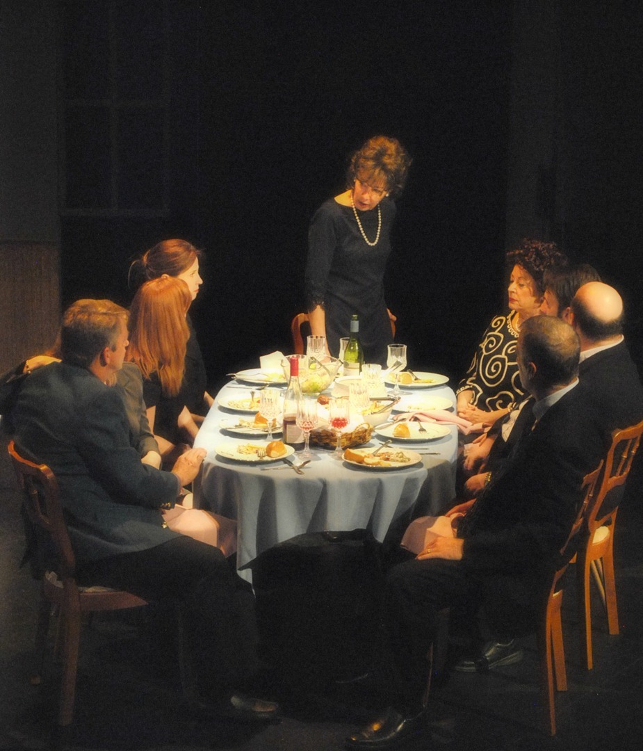 Family drama - or more aptly, family trauma - around the dinner table in Phillip Fazio's production of "August: Osage County'' for Mesa Encore Theatre. Photo courtesy of www.phillipfazio.com 